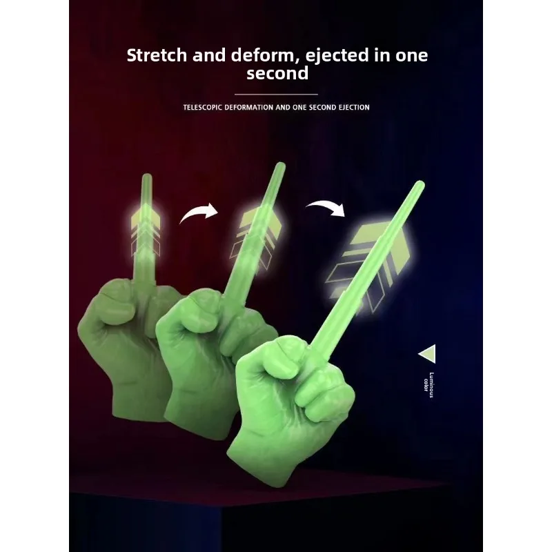 توهج الظلام للتمديد الاصبع الوسطى المزحة لعبة مضحك الملاكمة قبضة الجدة الكمامة هدية الكبار الأصدقاء نكتة حفلة متعة الإجهاد الإغاثة #4