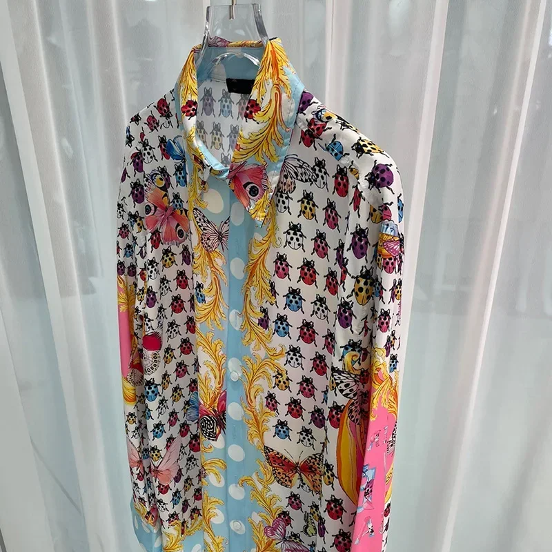 

Luxury Royal Shirt Men Casual Full Mens Social Paisley Digital Printing Manga Longa Prom Party Shirts Roupas De Luxo Masculina