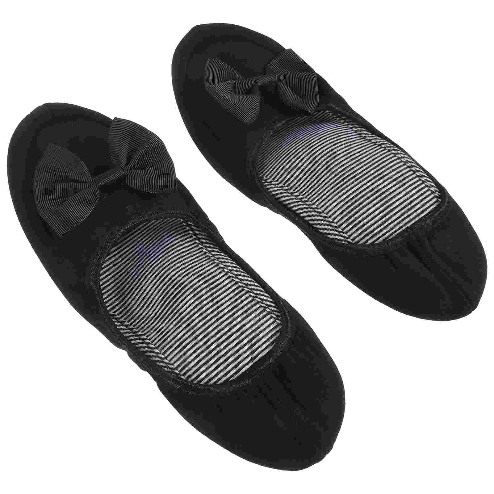 

24 5cm Cotton Slippers Portable Women Folding Loafer Women's Flat Shoes House for