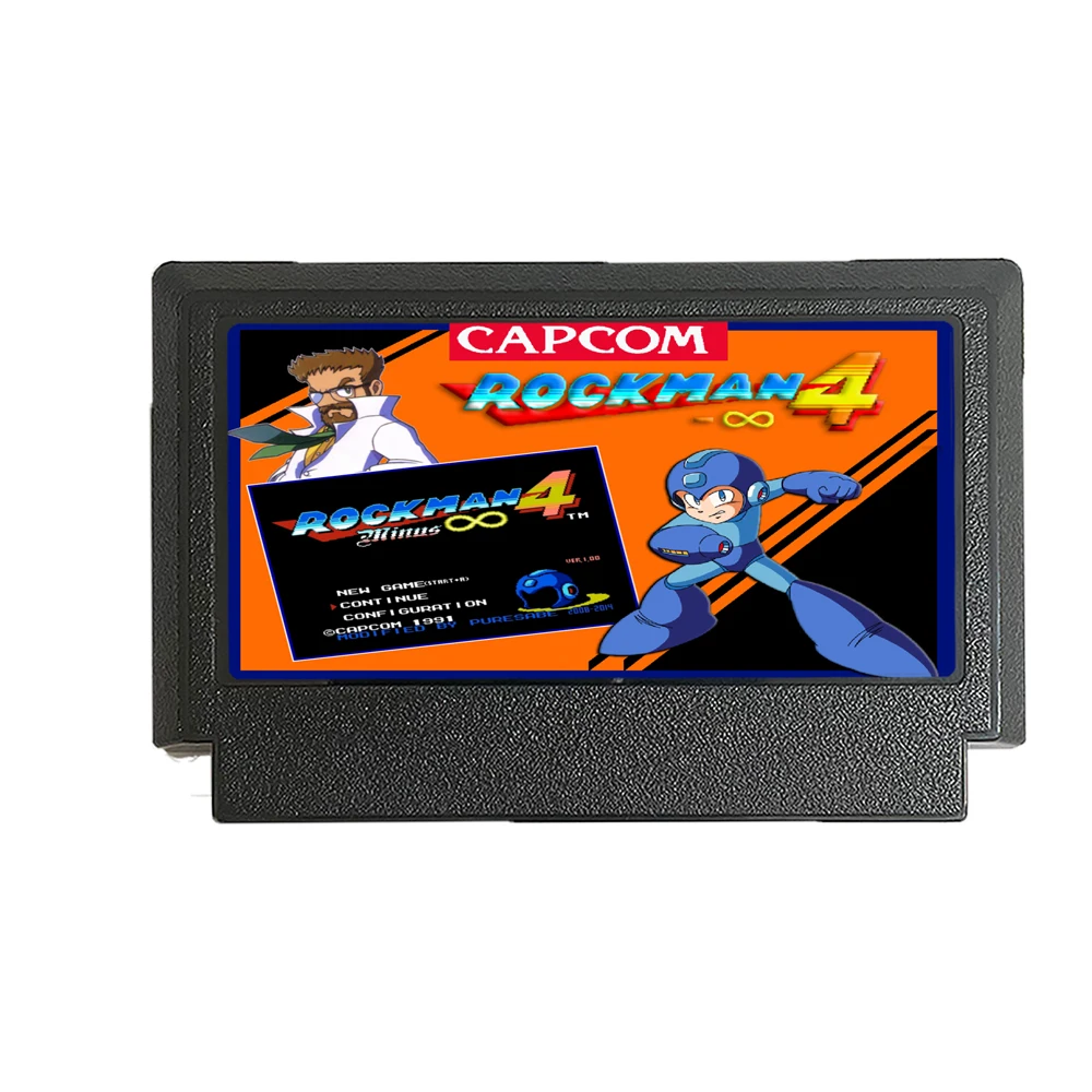 Rockman 4 Minus Infinity - A Brand NEW 60 Pin FC Famicom Game Cartridge For Nintendo Family Computer Game Console