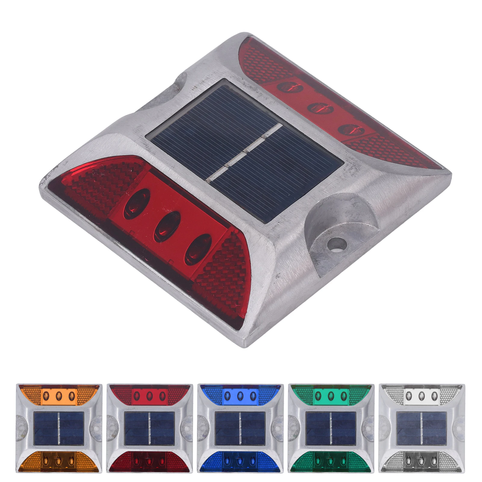 Solar Deck Light Solar Road Stud Light Cast Aluminium Alloy for Driveway Step Sidewalk Stair Outdoor IP68 Waterproof Road Marker