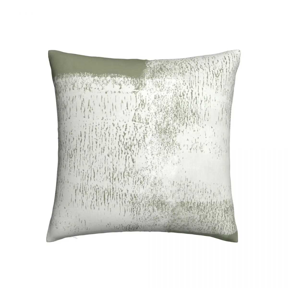 Minimal Abstract Olive Green Pattern Pillowcase Printing Cushion Cover Gift Floral Pillow Case Cover Home Zippered 45*45cm