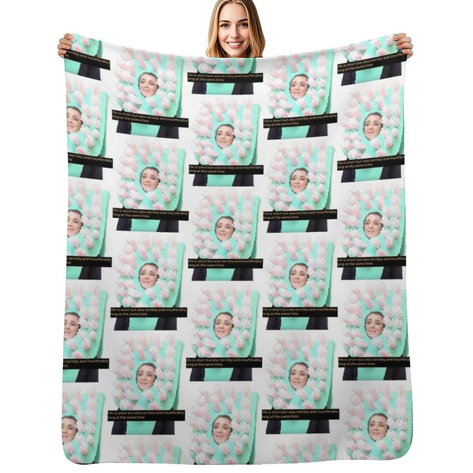 

Jenna Marbles toothbrush Throw Blanket anime Furrys Winter beds for babies Blankets