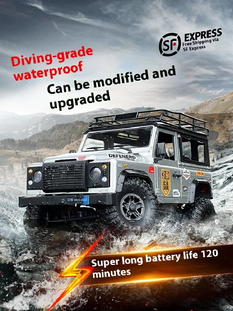 

RC Waterproof High Power Remote Control Car 4WD Off-Road Climbing Vehicle - Perfect Gift Toy for Kids And Adults