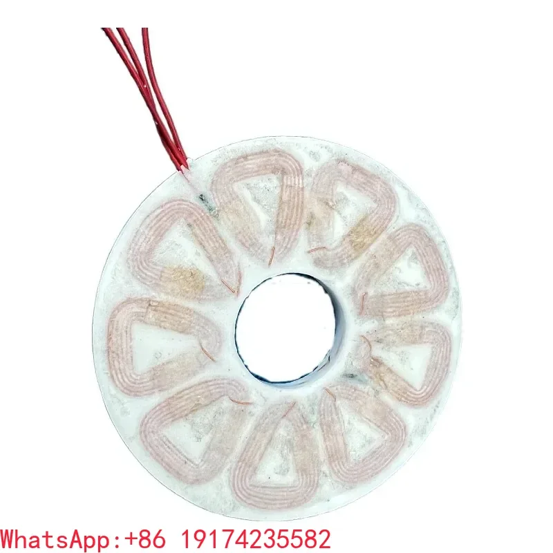 300W 3-Phase Coreless Disc Coil 90/160mm X 5/9mm for Axial Flux Generator/DIY Wind Turbine/Micro Hydro Power System