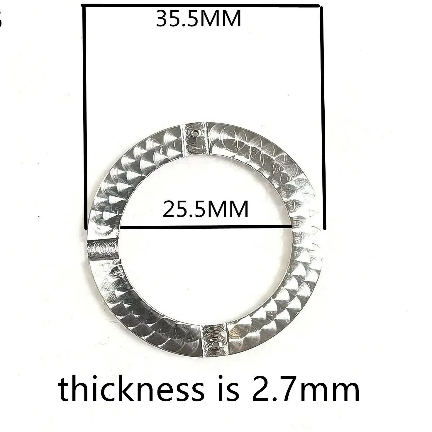 Część zegarka Metalowy pierścień do mocowania mechanizmu zegarka Eta 2836 2824 Miyota 8215 8200