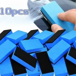 5/10PCS Car Ceramic Coating Sponge Applicator Glass Nano Wax Coat Sponges Blue Square Sponge and Cloth Car Cleaning Brush