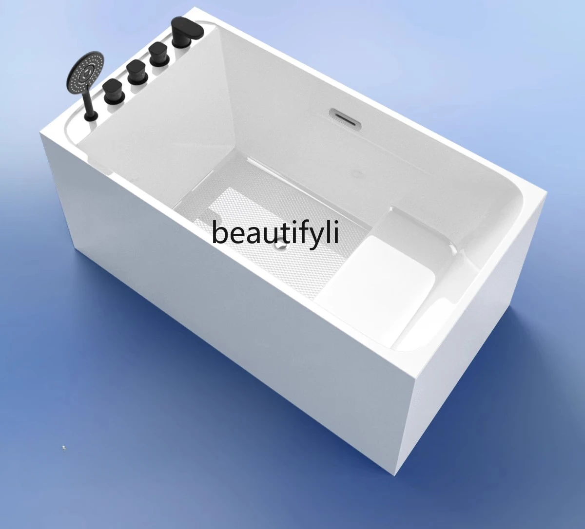 Bathroom Japanese deep bubble, acrylic independent sitting square household, bathtub