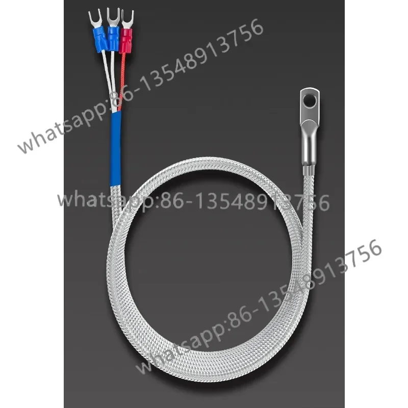 PT100 Temperature Sensor Probe,Patch Type RTD Platinum Resistance,Surface End Face Gasket Cold Crimp Terminal Thermocouple Probe