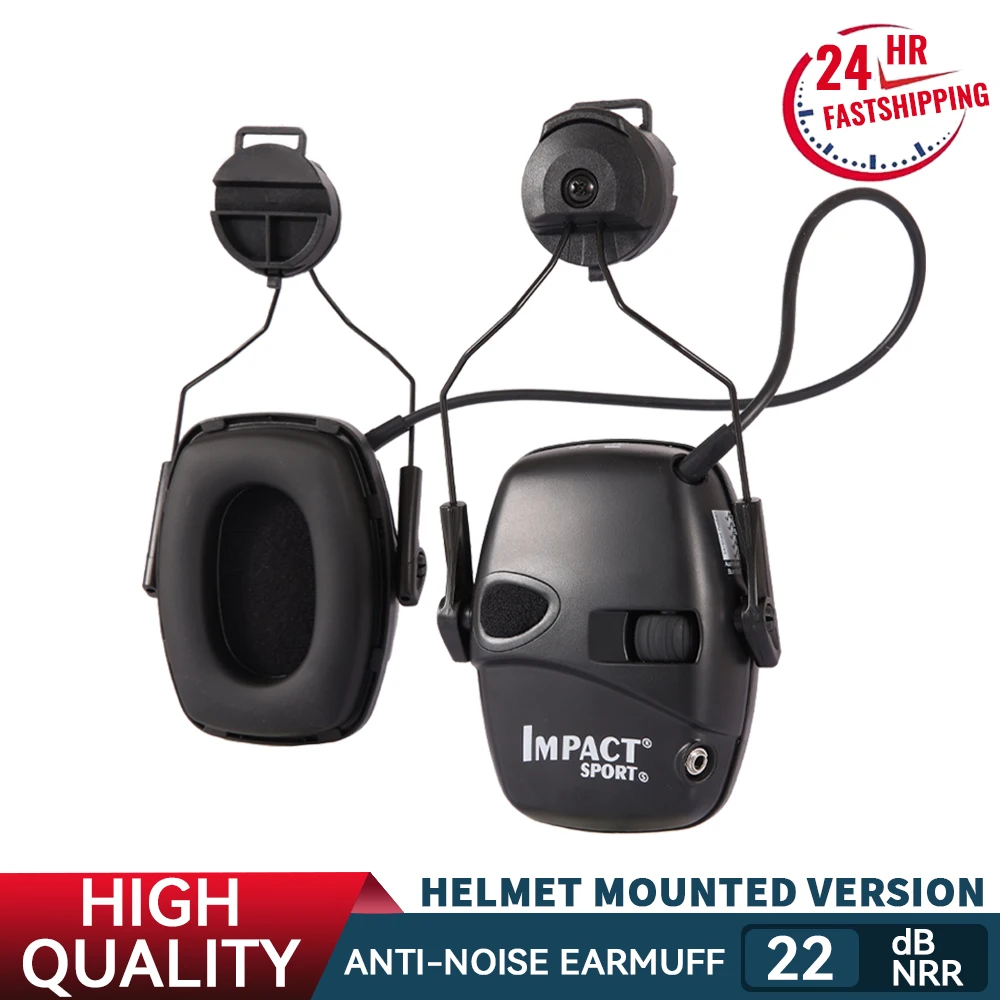 

Уличные спортивные наушники с усилением звука и защитой от шума, Электронные Наушники для стрельбы, тактическая Защитная гарнитура для охоты и слуха