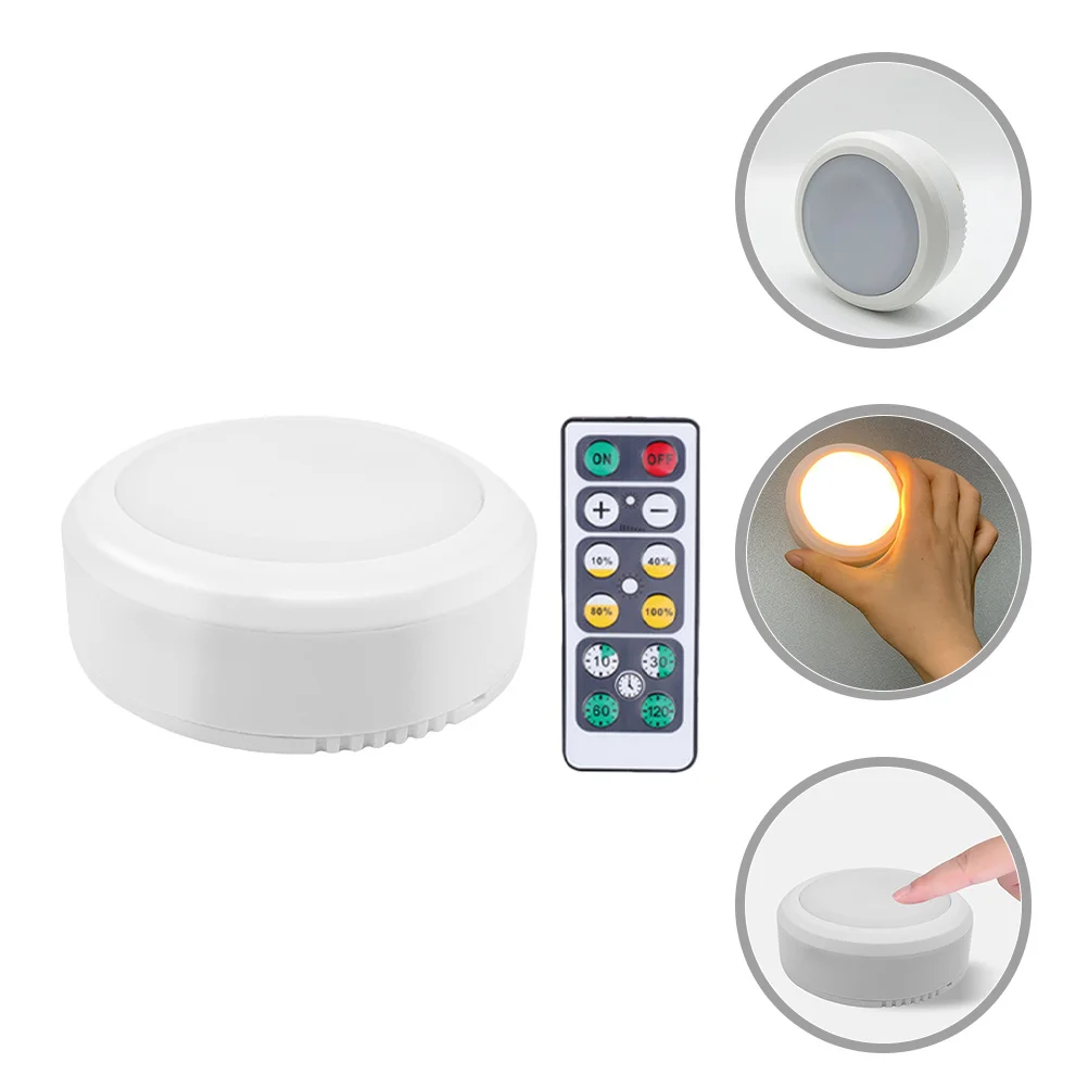 أضواء عفريت LED اللاسلكية التي تعمل باللمس مصباح الليل التحكم عن بعد بالطاقة عكس الضوء تحت إضاءة الخزانة لغرفة النوم