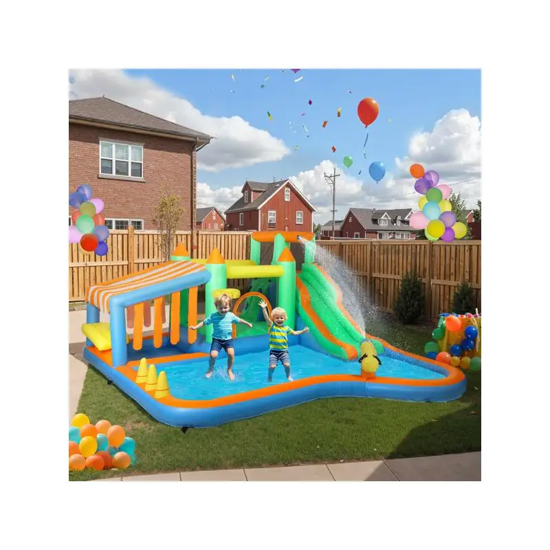 

Inflatable Water Slide Bounce House for Kids - Fun Outdoor Play Equipment