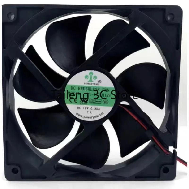 

Новый вентилятор-кулер для POWERYEAR PY-1225H12S DC12V 0,35A 12CM 12025 охлаждающий вентилятор 120*120*25 мм