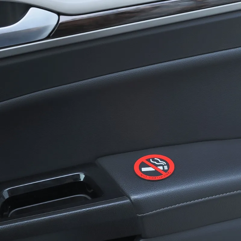 5PCES Universal No Smoking  Stickers Paper Warning Signs in Taxi  Sign  and Home Walls  and Car Glass Doors Car  Accessories