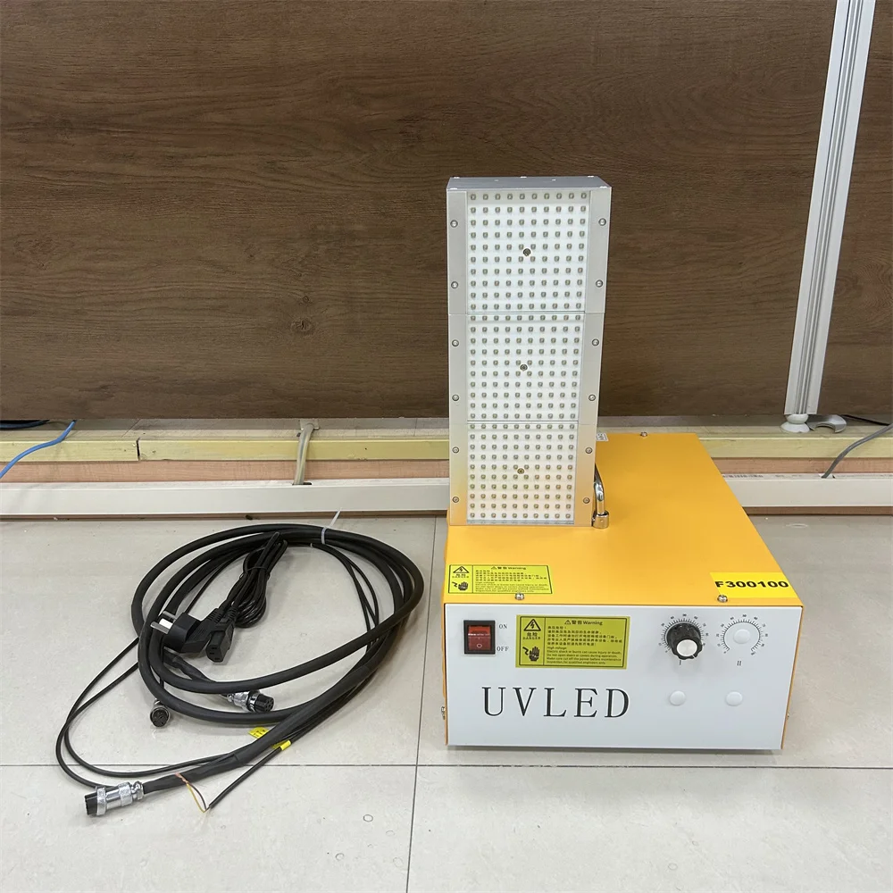 Air Cooled Ultraviolet Lamp With Electric Box UVLED Surface Light Source UV Lamp Curing System UV Resin/Paint/PCB Green Oil Cure