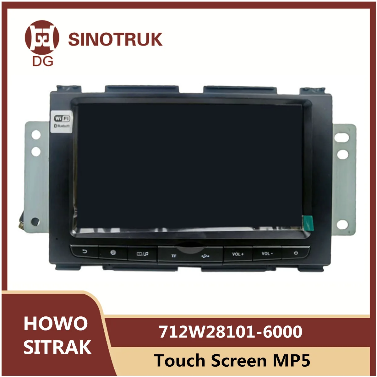 712W28101-6000/4 сенсорный экран MP5 для SINOTRUK HOWO T7H T5G TX SITRAK Cab, приборная панель, оригинальные детали, мультимедийный дисплей, радио