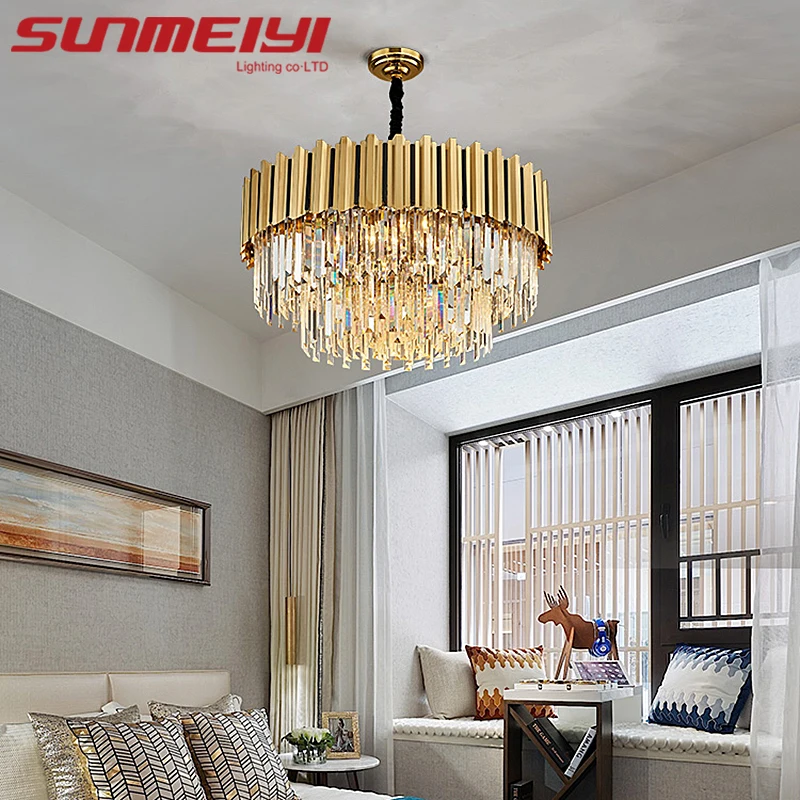 

2023 Luxury Modern Crystal Chandelier Living Room Minimalist Lights Hotel Led Lights Bedroom Villa Restaurant Lighting Device