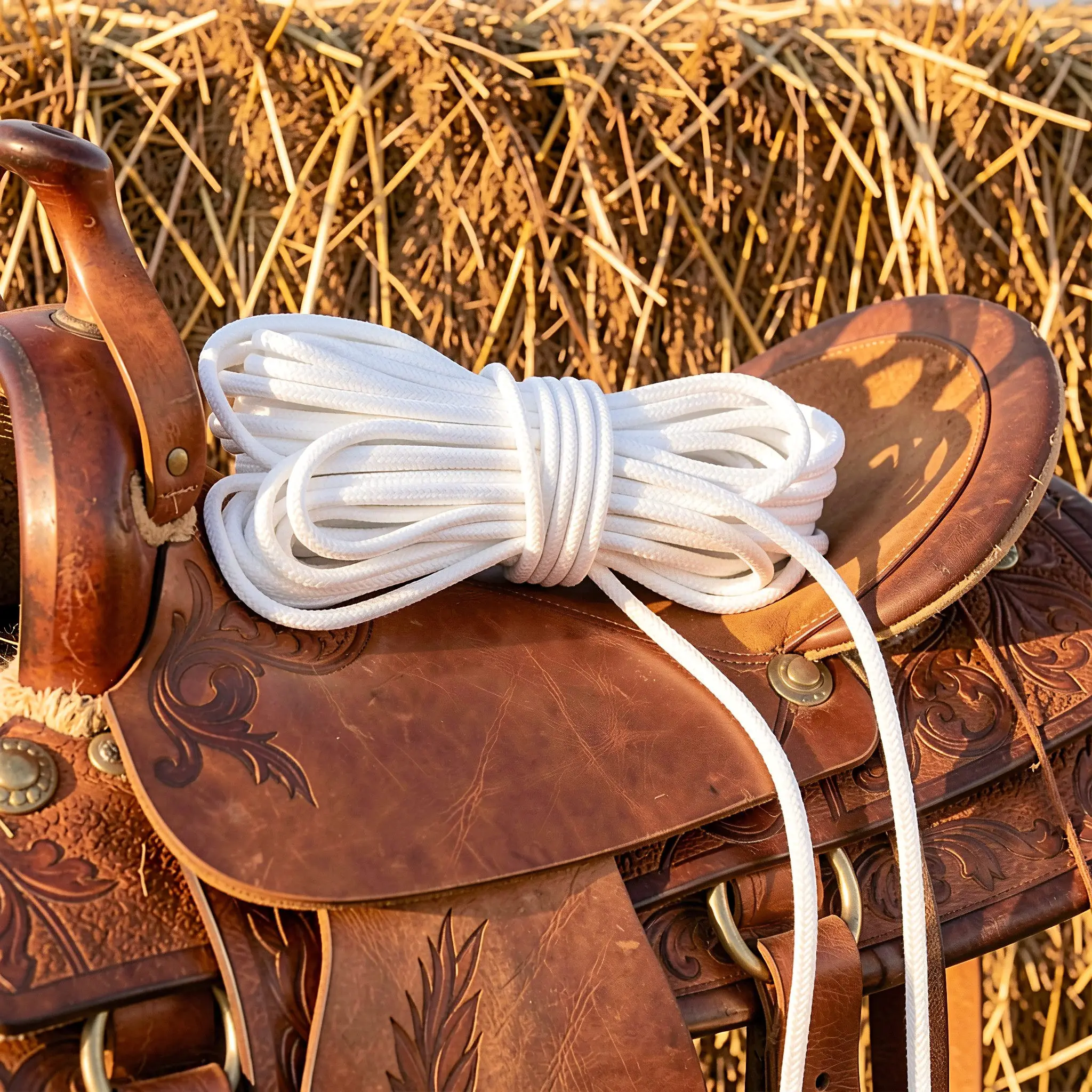 Game Horse Rope Cattle Roping Lasso Calf Cowboy Performance Beginner Braided Accessories
