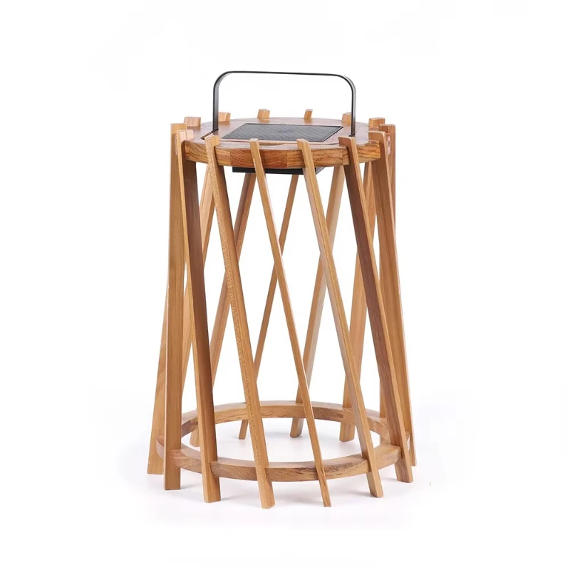 

Lantern Garden Backyard Hanging Floor Path Lighting Solar Powered Easy Maintenance Wood Frame Style Decorative Lights