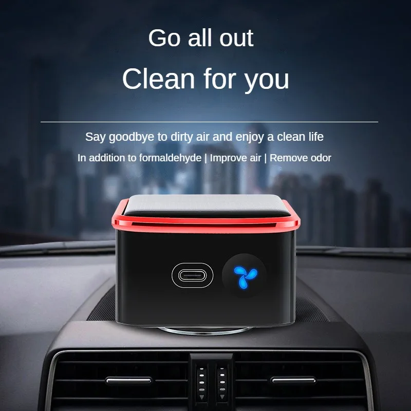 

Car Air Purifier Solar Charging Formaldehyde Removal Haze Removal Small Negative Ion Car Oxygen Bar Car Mounted Humidifier