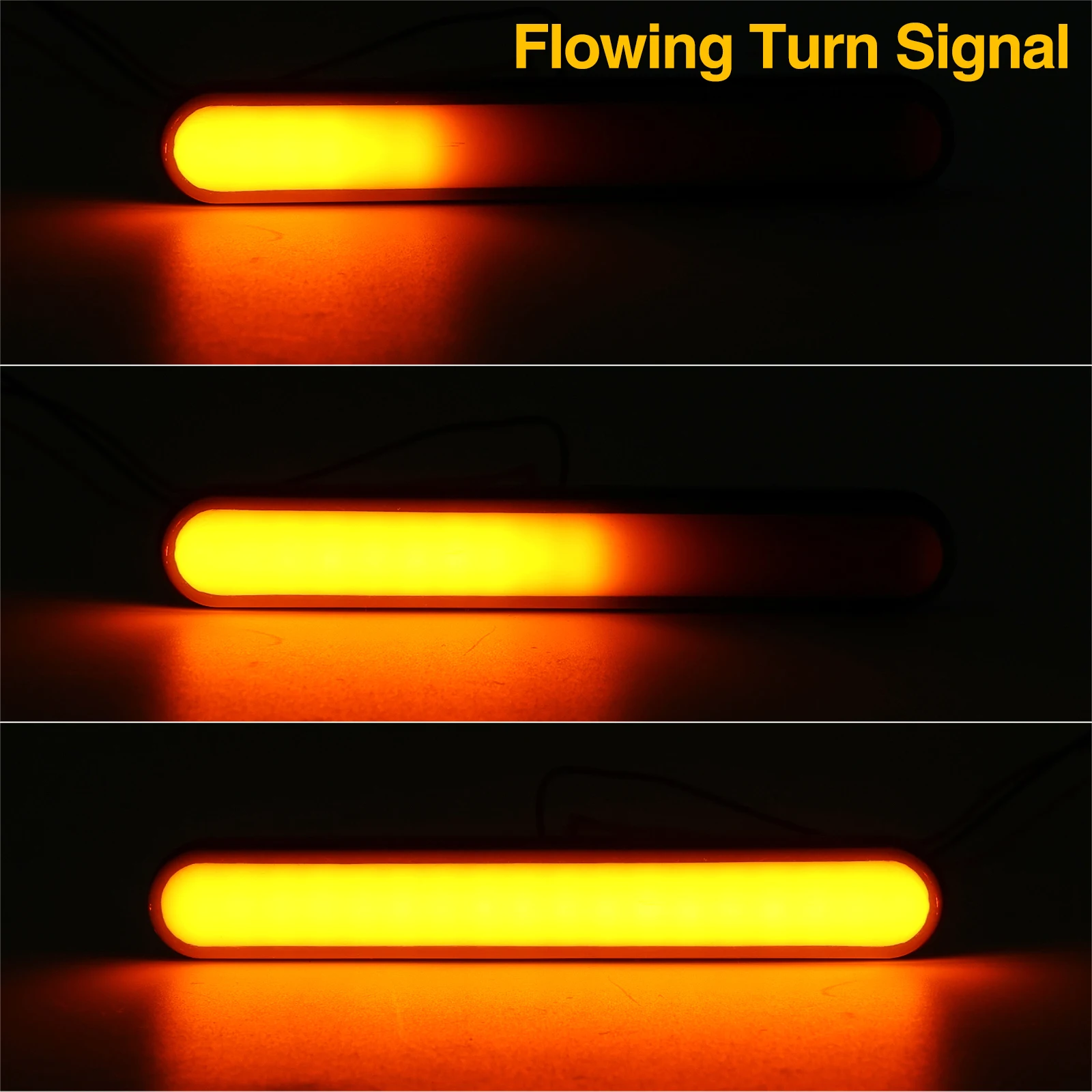 2 In1 Led Tail Light Flowing Turn Signal Lights DRL Light For Heavy Trucks Motorcycle ATV UTV Semi Trailers Bus Lorry 12V-24V