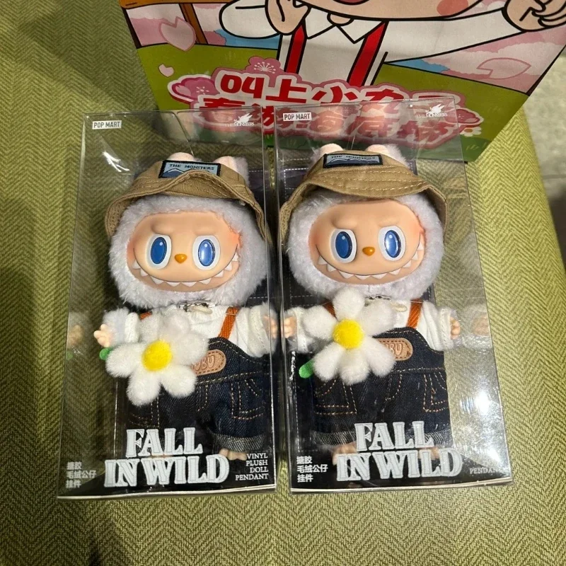 High Quality Labubu Replica The Monsters Wild Spring At Home Mystery Box Doll Kawaii Labubu Keyring Christmas Gift Kids Toys image 4