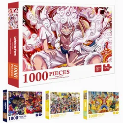 Japanese anime One Piece Luffy card form 1000 adult puzzles, children's puzzle toys, high difficulty stress relieving game