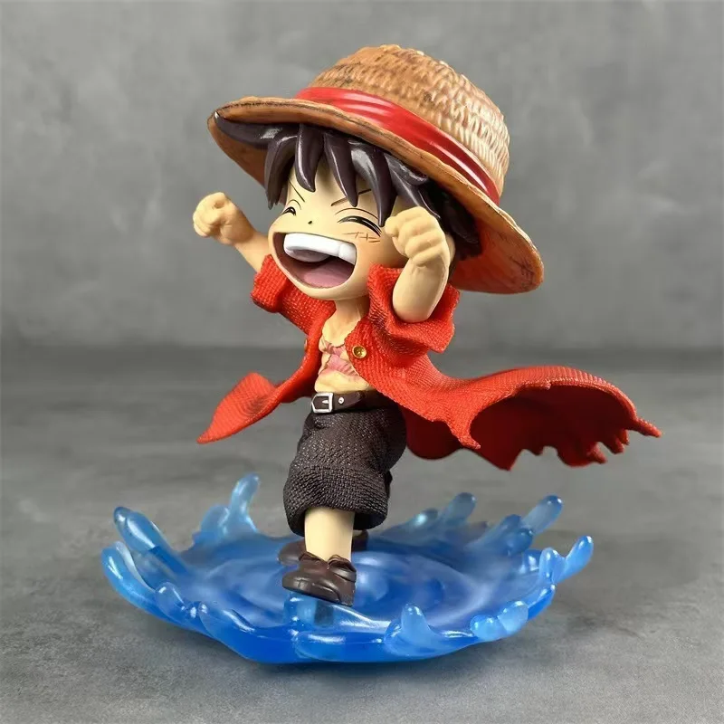 

Popular New One Piece Childhood Luffy Figurine Water Moon Luffy Statue Model Desktop Decoration Ornament Figurine Gift