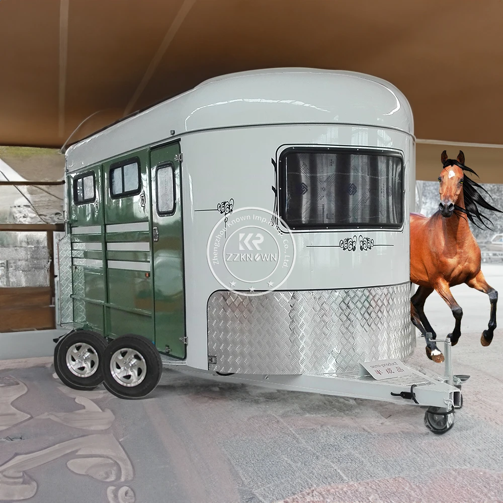 2024 Hot Selling 3 Horse Trailer Angle Load Float Compliant With Australian Standards Features Living Area