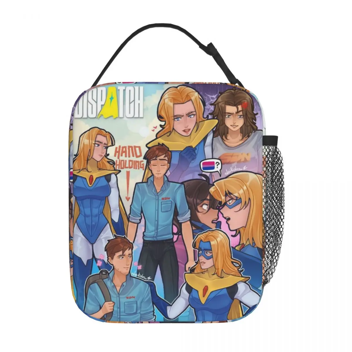 

Dispatch Game Invisigal Robert Robertson Insulated Lunch Bag Food Container Bags Reusable Thermal Cooler Lunch Boxes For Picnic