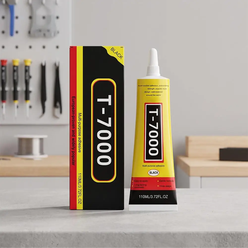 1-5PCS 110ML  T-7000 Multifunctional Black Repair Glue Adhesive Telephone Glass Glue Repair Point Diamond Jewelry DIY Glue Tools