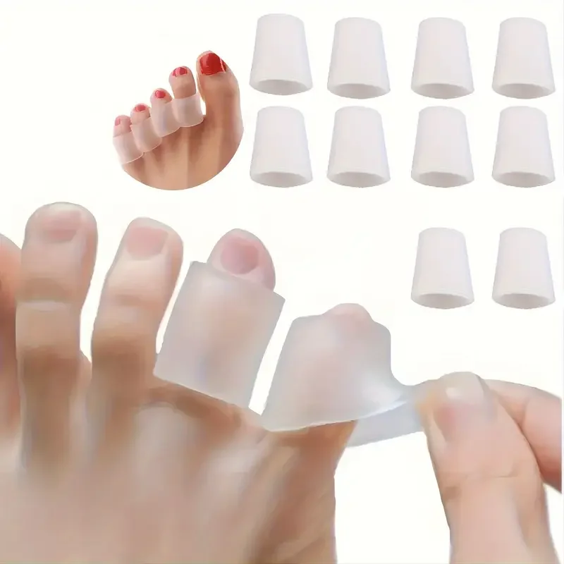 2/4/10/20 Toe Protectors For Walking Relieve Painful Friction Prevents Corns Blisters For High Heel Sneaker Casual Leather Shoes