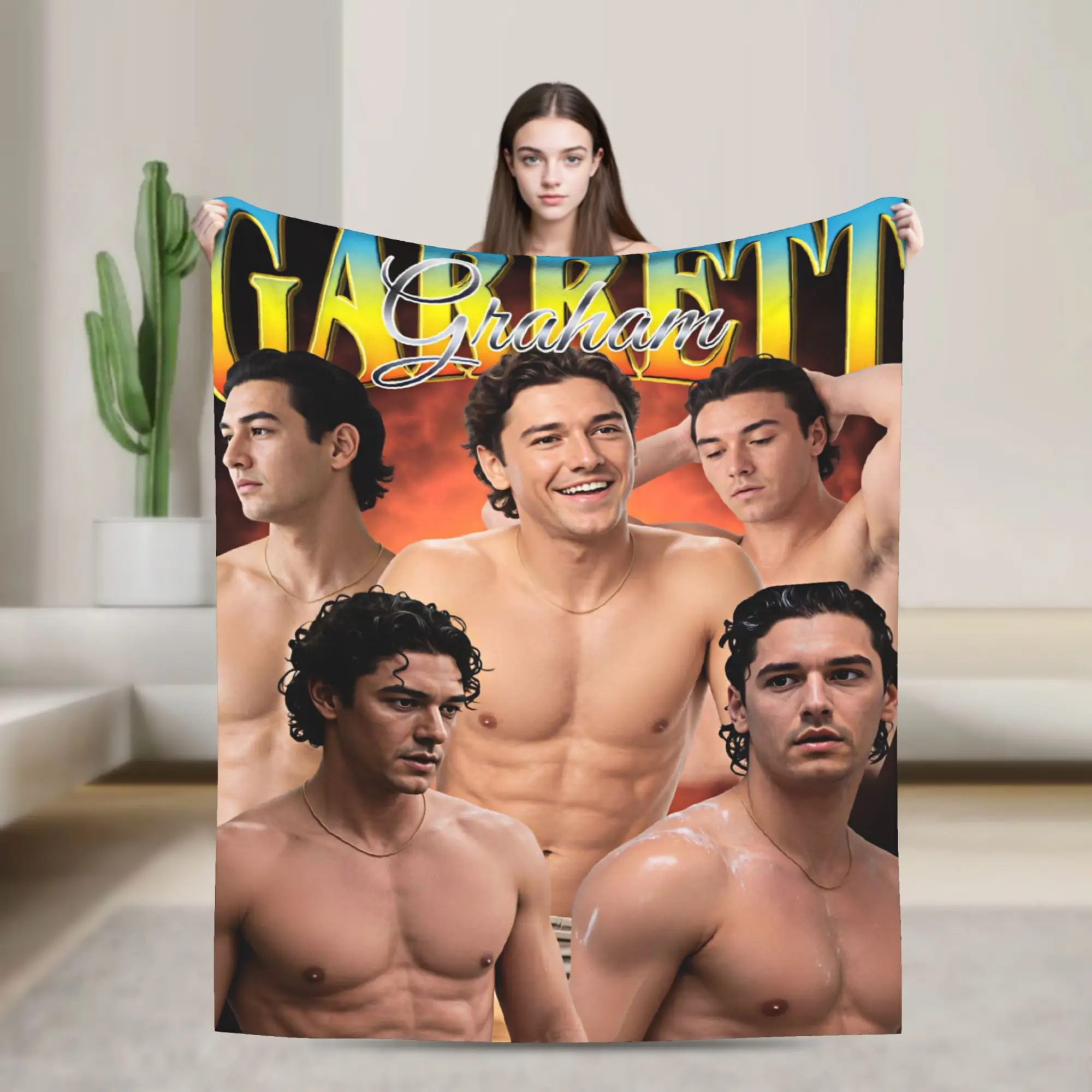 Garrett Graham Briar U Hockey Off Campus Series Poster Blanket Soft  Throw Blanket Winter Adults Child Bedroom Travel Bedspread