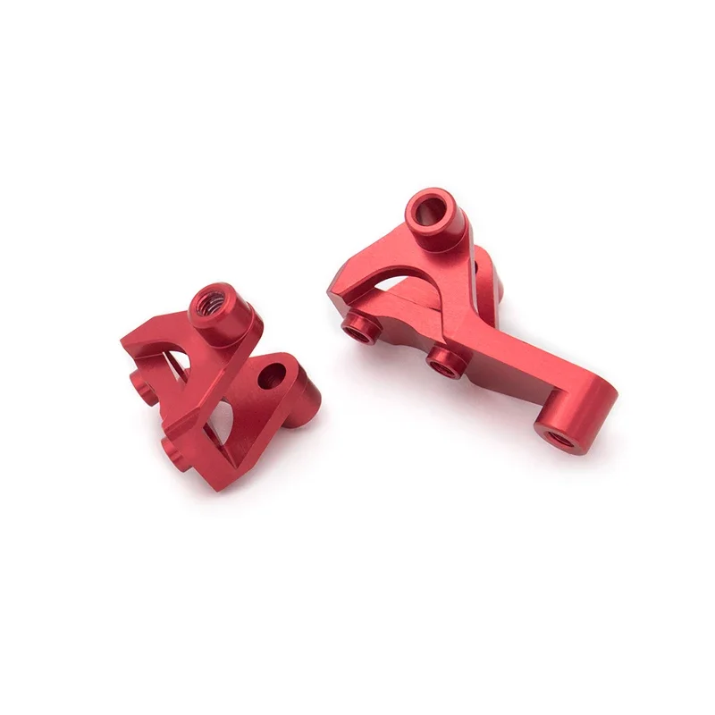 KYX Racing-eje delantero de aluminio resistente, enlace inferior y montaje de choque, piezas mejoradas para coche trepador de control remoto Traxxas TRX4 TRX6