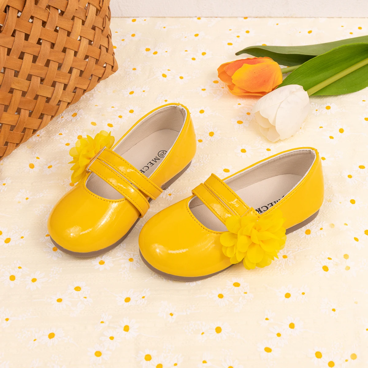 أحذية ماري جين المسطحة الناعمة غير الرسمية للفتيات الصغيرات للربيع والخريف، خفيفة الوزن للأطفال، كرة الأميرة سهلة الارتداء #5