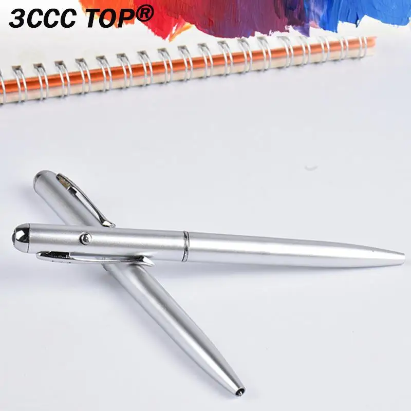1PC Creative Magic LED UV Light Ballpoint Pen Invisible Ink Pen Secret Message Writing Drawing Pen Ballpoint Pens School Supplie