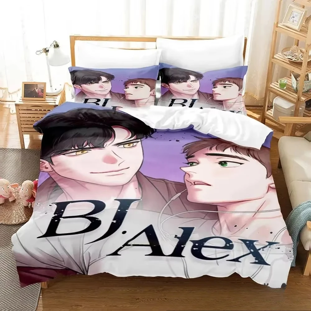 

3D Print Anime Bj Alex Bedding Set Duvet Cover Bed Set Quilt Cover Pillowcase Comforter king Queen Size Boys Adult Bedding Set