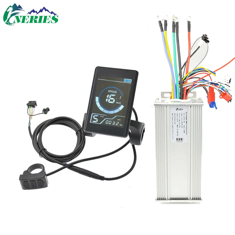 36V 60V Electric Bicycle 38A Brushless Motor Controller 1000W LCD Display Intelligent Control Multiple Specifications