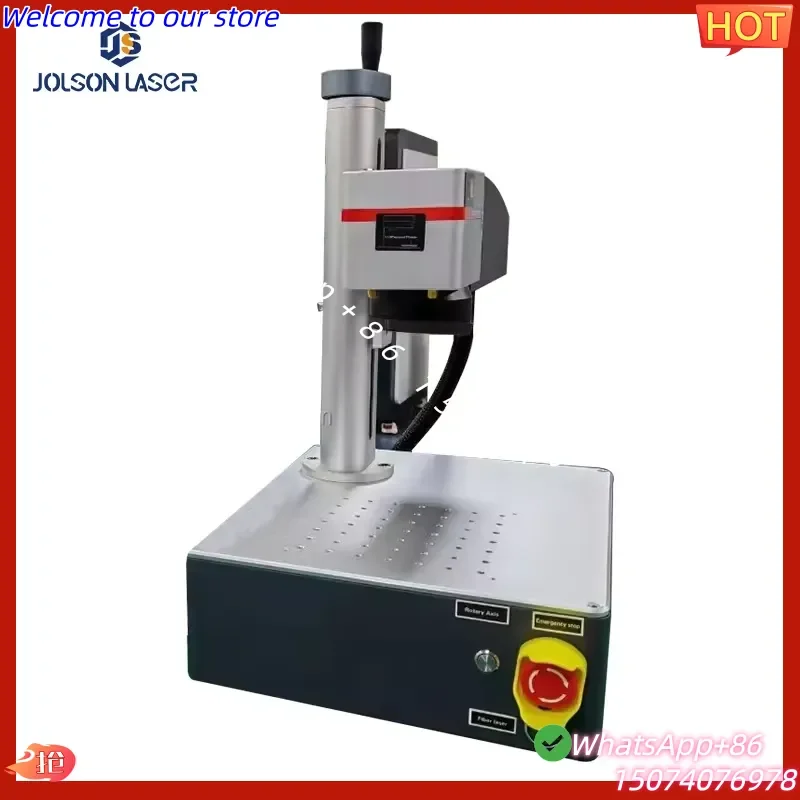 2026 JOLSON Mini CNC Desktop Fiber Marking Machine 20/30/50 Watt Portable Auto Supports DXF PLT BMP AI DWG Formats