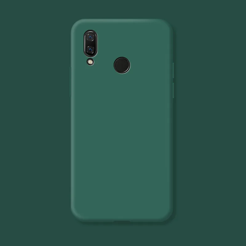 For Huawei Y7 2019 Fundas Original Case For Huawei Y7 Prime 2019 Shockproof TPU Liquid Silicon Protective Phone Back Cover