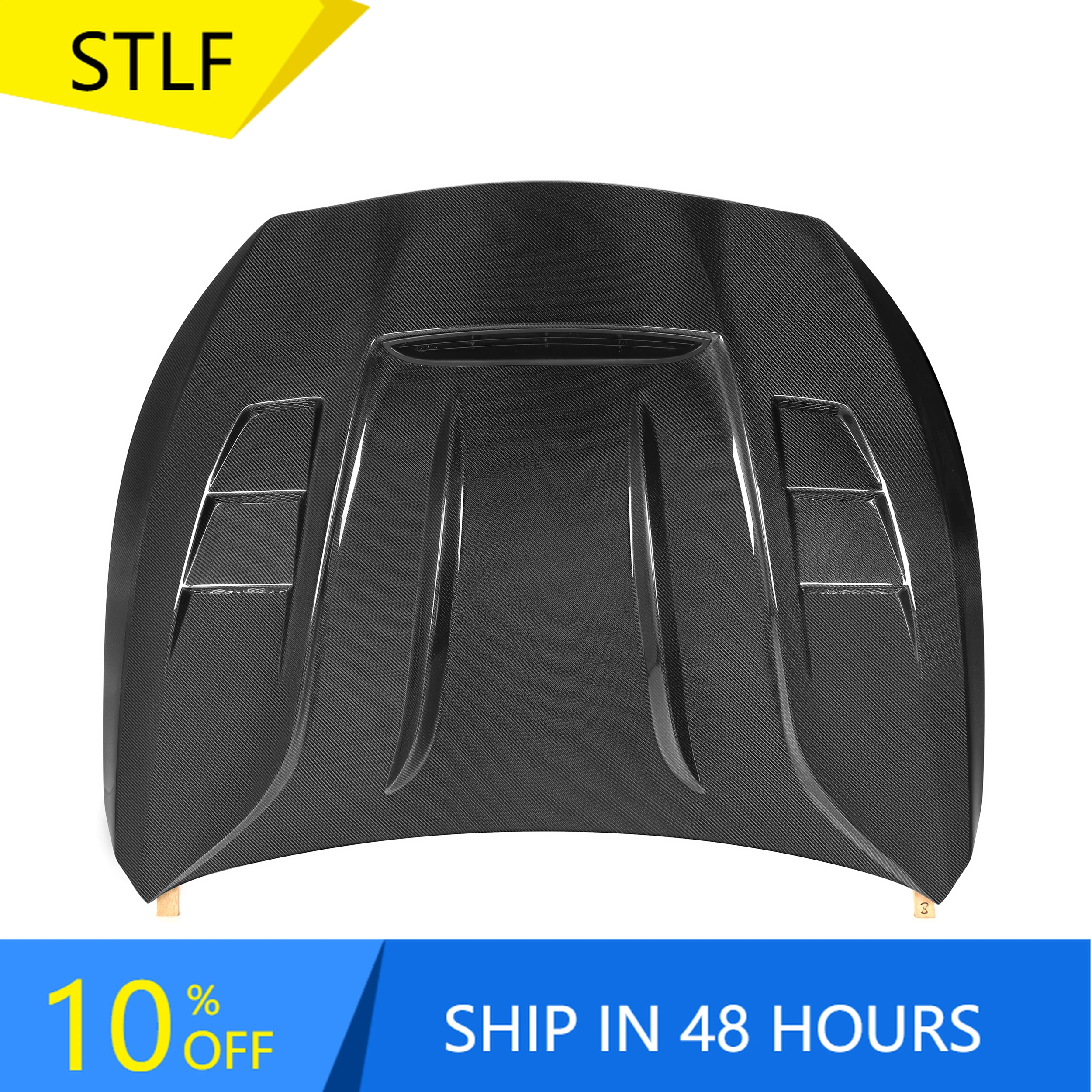 

STLFHigh qualityCarbon Fiber Front Hood Cover DW Style for Infiniti Q50 Q50L 2014-2020 Replacement Hood Bonnet