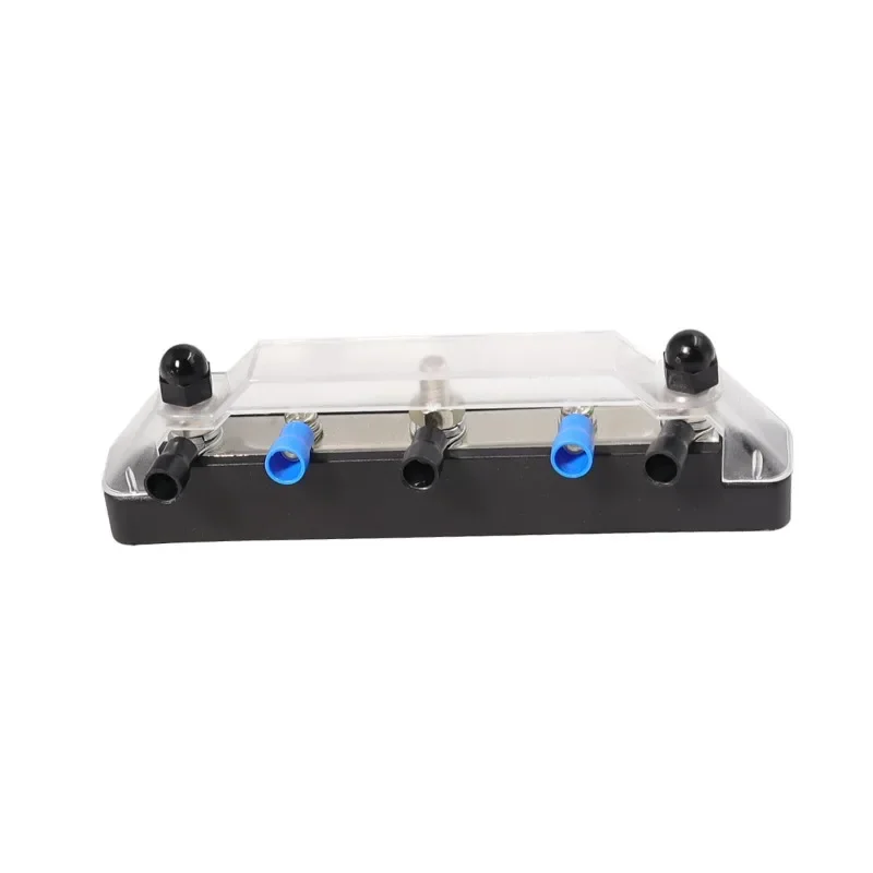 Automobile  Launch Yacht Wiring Terminal Busbar, Red and Black Busbar with Terminal Busbar, 3 Terminal Posts, 2 Screws Parts