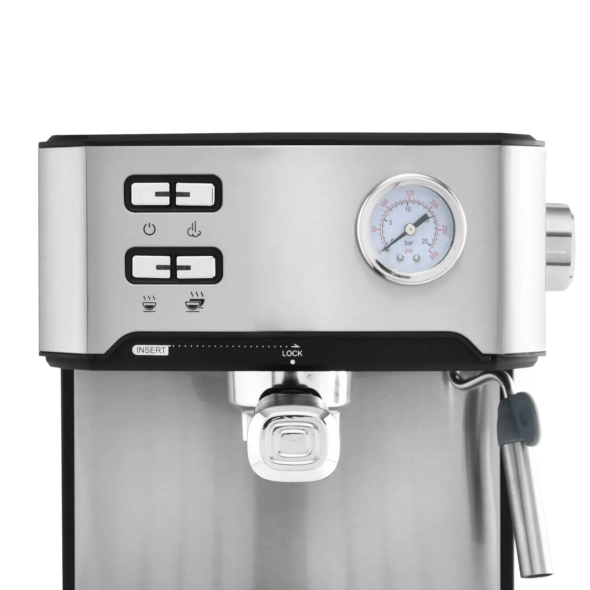 ماكينة صنع القهوة الإيطالية شبه الأوتوماتيكية للمكتب المنزلي ذات الضغط العالي مزبد بخاري مركز ORM-6836