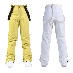 -20 Degree Outdoor Snow Pants Plus Size Elastic Waist Women's Trousers Winter Skating Pants Skiing Outdoor Ski Pants For Men