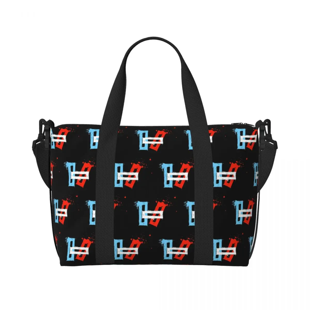 

Custom Rock Brand T-Twentys One P-Pilots Logo Tote Bag Women Large Capacity Beach Gym Shoulder Travel Bag