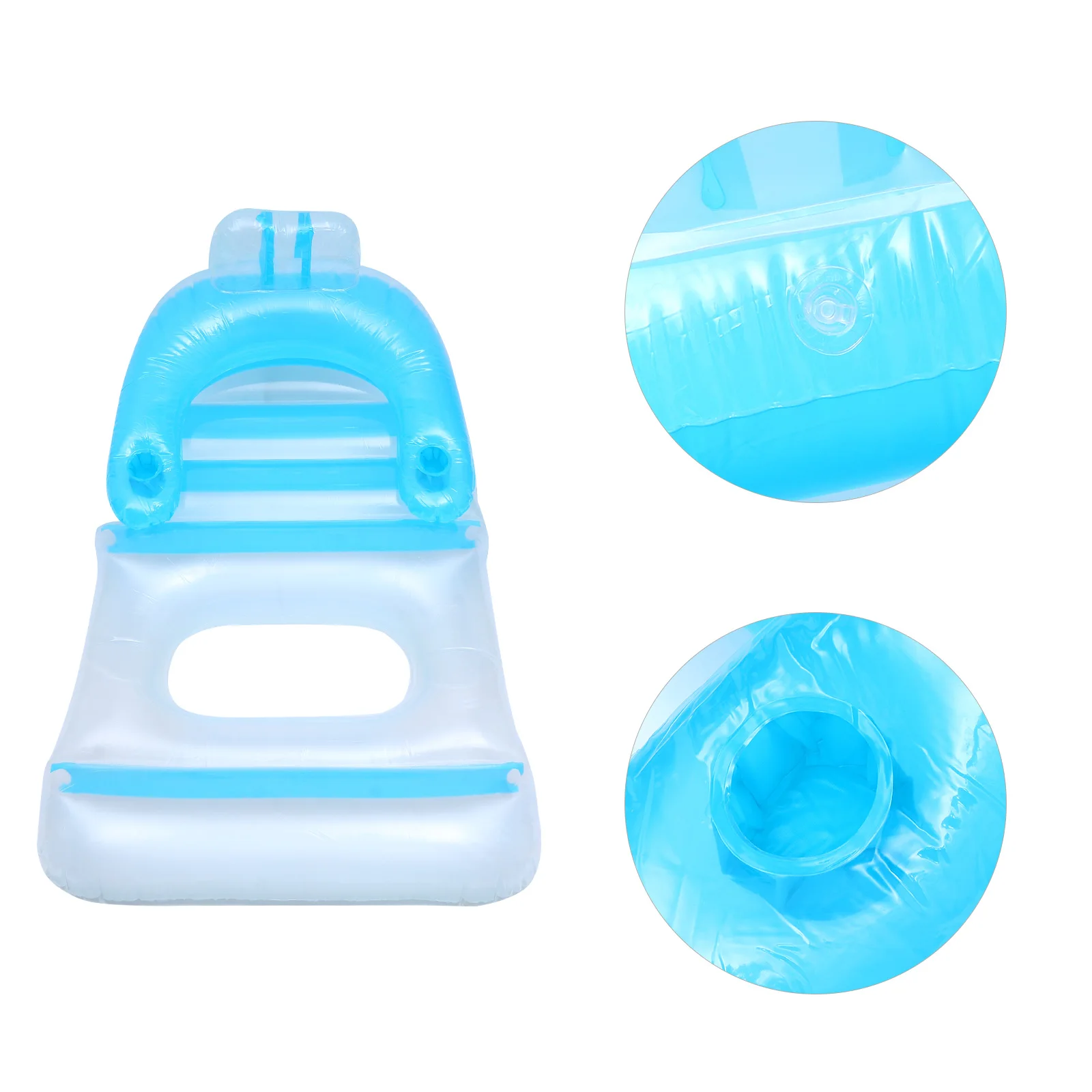 Lit pneumatique avec accoudoir, Protection de l'environnement, tapis flottant gonflable de natation en Pvc