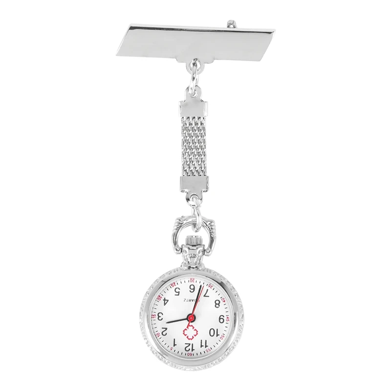 Nurse Watch Quartz Movement with Brooch Pin