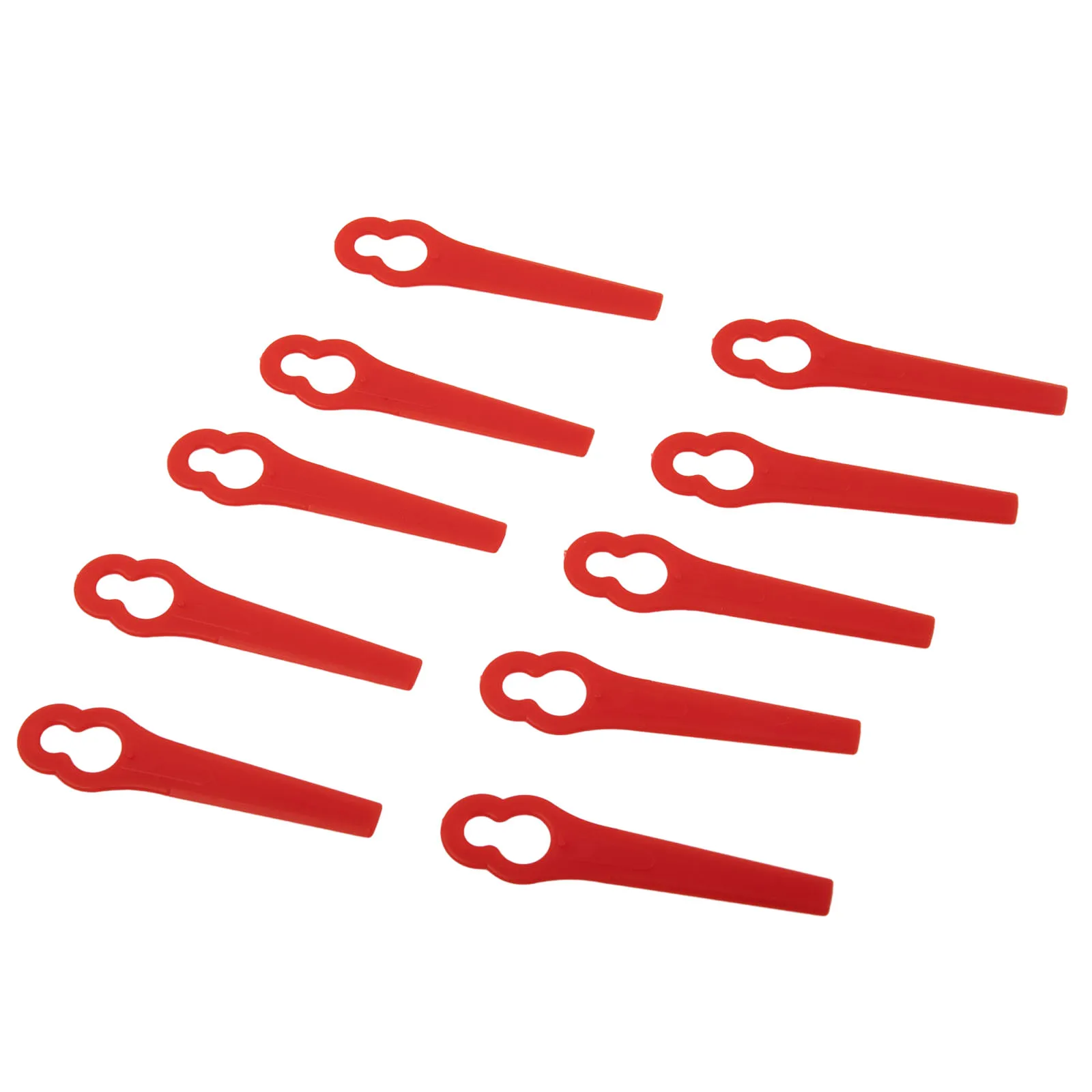 부품 잔디 트리머 블레이드 유연한 고품질 무취 플라스틱 10개 Einhell GC-CT 18/24 Li용 교체품