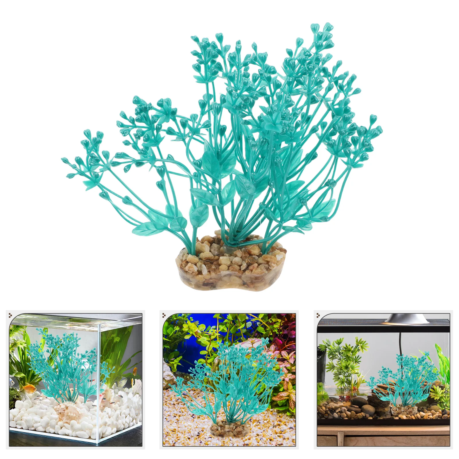 

Aquarium Decorations Plants Flowers and Plastic Simulated Water Betta Fish Tank