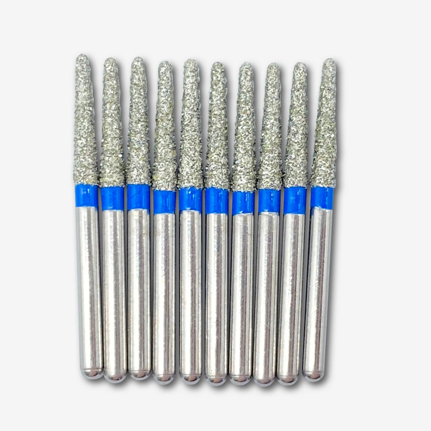 10pcs WELLCK Dental Diamond Burs Drill FG Dia-burs 1.6mm Shank for High Speed Handpiece Burs